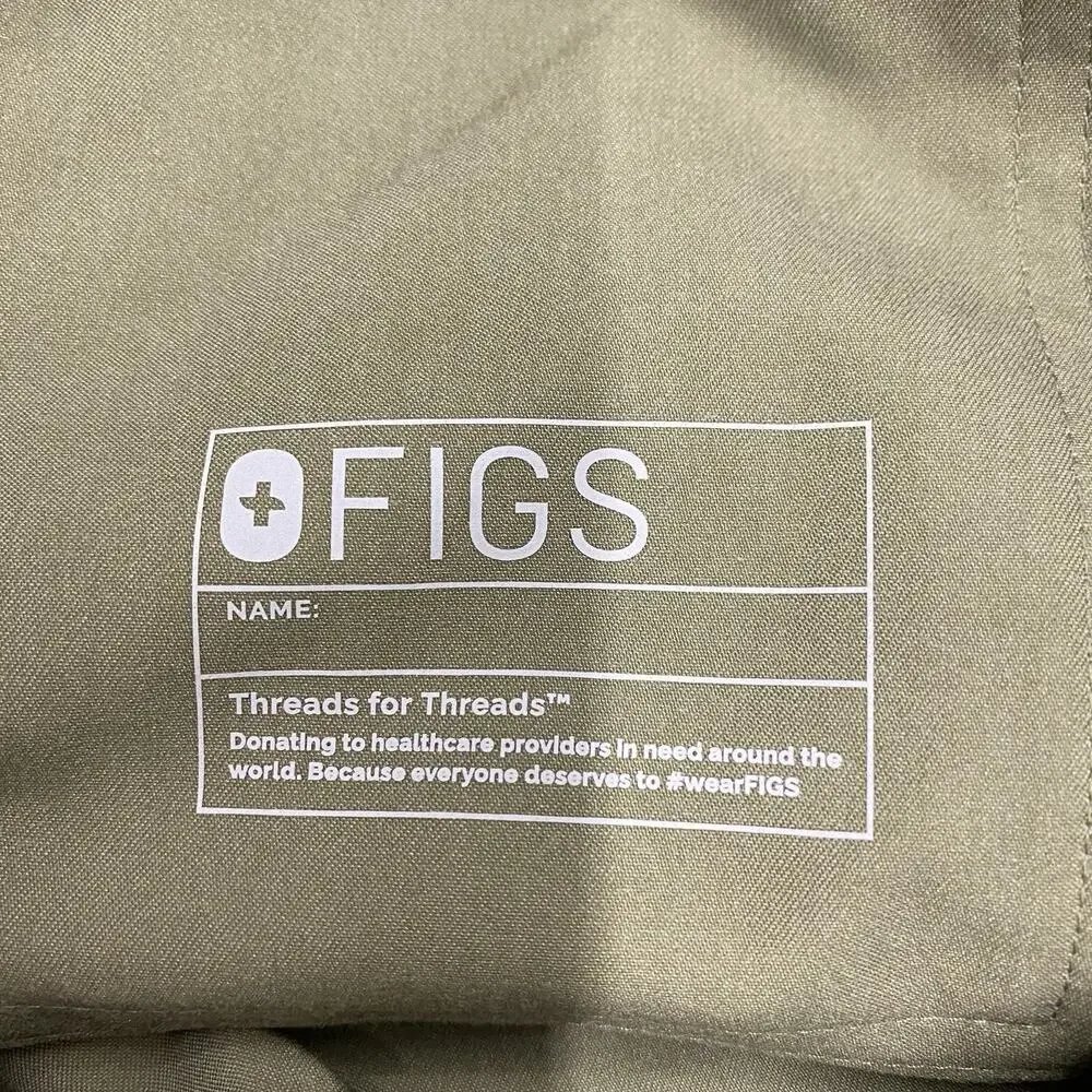 NWT FIGS Classic Reversible Milot Scrub Pants XS Khaki Tan Jogger Medical Mens